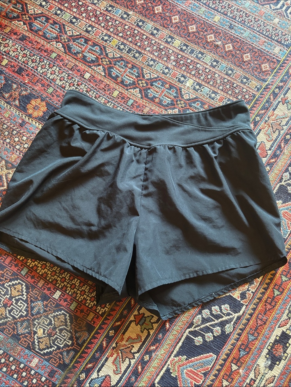 abercrombie kids Black Pull-On Athletic Shorts